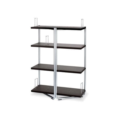 Bibliothèque moderne - VERTIGO LV72 - ALTEK ITALIA DESIGN - en chrome / en acier / en chêne blanchi