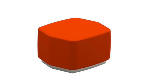 Ottoman contemporain - AIRWAVE 01 - ALTEK ITALIA DESIGN - en aluminium brossé / en MDF / en tissu