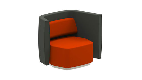 Fauteuil contemporain - AIRWAVE 04 - ALTEK ITALIA DESIGN - en simili cuir / en mousse de polyuréthane / en tissu ignifuge
