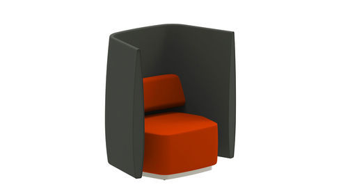 Fauteuil visiteur contemporain - AIRWAVE 08 - ALTEK ITALIA DESIGN - en simili cuir / en mousse de polyuréthane / en tissu