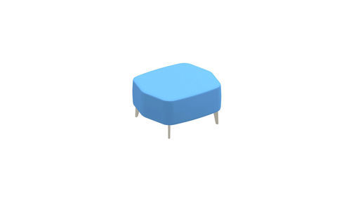 Ottoman en simili cuir - AIRWAVE 16 - ALTEK ITALIA DESIGN - en mousse de polyuréthane / en contreplaqué / en acier inoxydable brossé