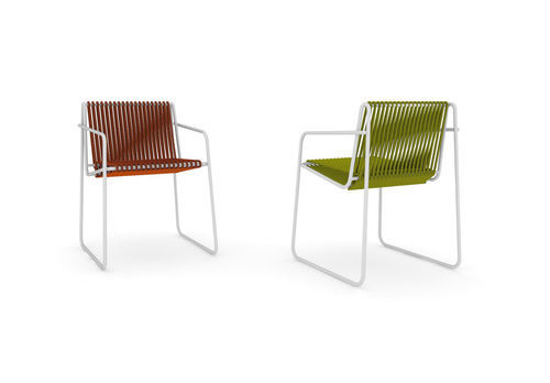 Fauteuil contemporain - RADA - ALTEK ITALIA DESIGN - en corde / en acier à revêtement par poudre / en métal