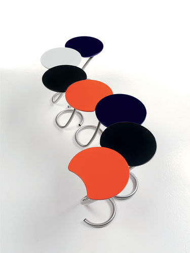 Table basse contemporaine - VERTIGO LV37 - ALTEK ITALIA DESIGN - en MDF / avec piètement en acier / ronde