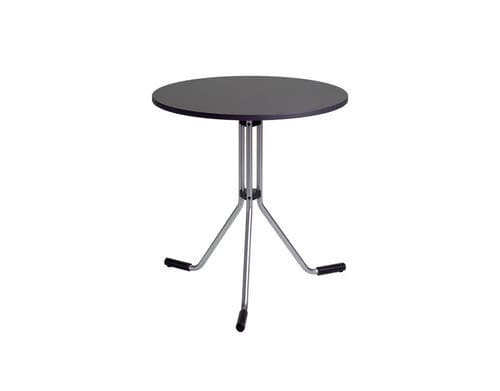 Table à manger contemporaine - VERTIGO LV32 - ALTEK ITALIA DESIGN - en MDF / avec piètement en métal / ronde