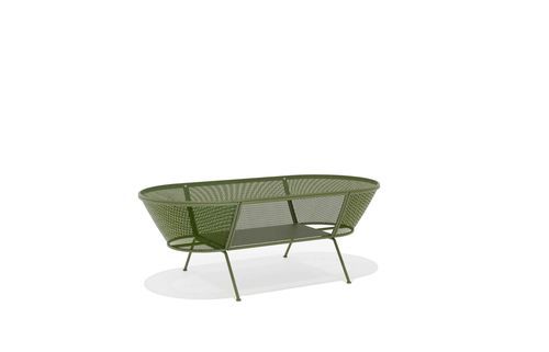 Table basse design industriel - QUIZAS - ALTEK ITALIA DESIGN - en fer / avec piètement en métal / ovale