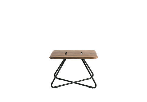 Table basse moderne - LEVANTE - ALTEK ITALIA DESIGN - en placage de bois / avec piètement en métal / carrée