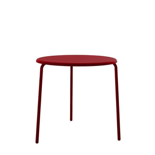 Table à manger contemporaine - ALU MITO - ALTEK ITALIA DESIGN - aluminium / avec piètement en aluminium / ronde