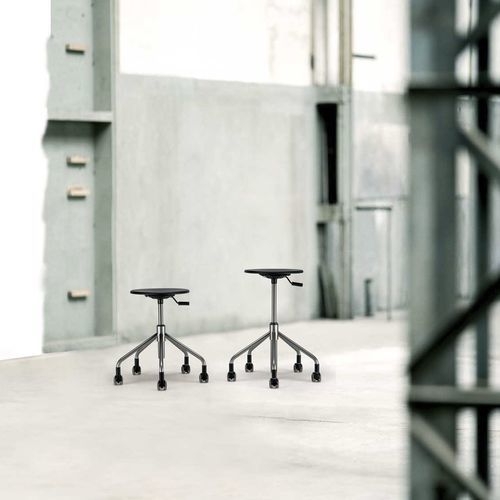 Tabouret de bar en hêtre - VERTIGO LV06 - ALTEK ITALIA DESIGN - avec piètement en métal / avec piètement en métal chromé / avec piètement en acier à revêtement par poudre