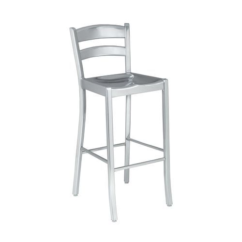 Tabouret contemporain - KORE - ALTEK ITALIA DESIGN - en aluminium / avec piètement en aluminium / avec repose-pieds