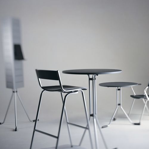 Tabouret de bar contemporain - VERTIGO LV08 - ALTEK ITALIA DESIGN - en acier / avec piètement en aluminium / 4 pieds