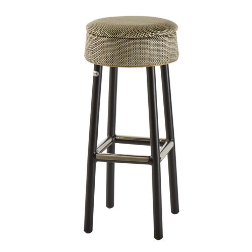 Tabouret de bar contemporain - FUNGO - Antiga Primo-Secondo & C. - en tissu / avec piètement en aluminium / 4 pieds