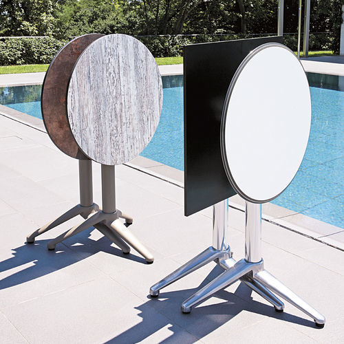 Pied de table en aluminium - EOLO  - Antiga Primo-Secondo & C. - en acier inoxydable / contemporain / pliant