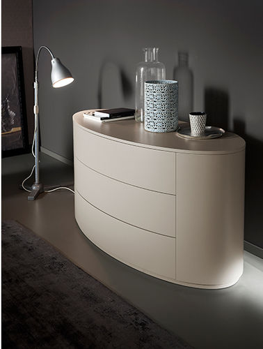 Commode contemporaine - CIRCLE - Rossetto Armobil - en bois laqué / non spécifié / blanche