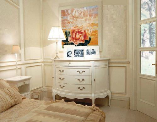 Commode de style - ART. 2609 - Arte Antiqua di Zen Adriano - en bois / 6 tiroirs / blanche