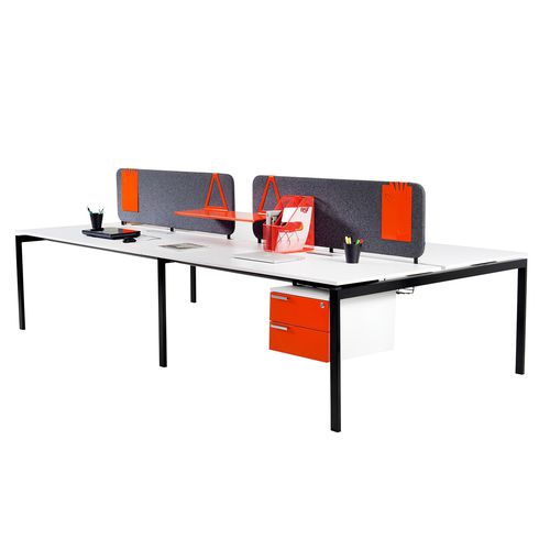 Bureau pour open space - BOX - B&T Design - de direction / contemporain / en bois