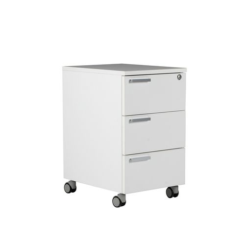 Caisson de bureau en métal - KESON - B&T Design - à 3 tiroirs / à roulettes / à clé
