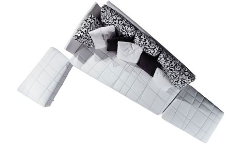 Canapé lit - QUADRANGOLO - Biesse - contemporain / blanc / noir