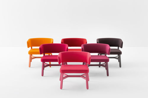 Chaise contemporaine - CROISSANT - Billiani - d'intérieur / en bois teinté / en hêtre