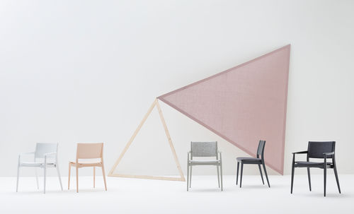 Chaise contemporaine - BLAZER - Billiani - d'intérieur / en tissu / en contreplaqué moulé