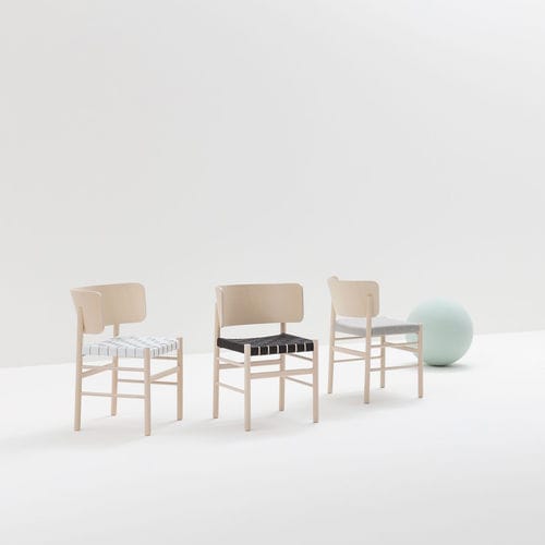 Chaise contemporaine - FRATINA - Billiani - d'intérieur / en frêne / en tissu