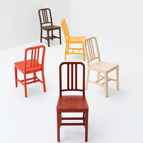 Chaise contemporaine - CO2 - Billiani - d'intérieur / en bois laqué / en bois teinté