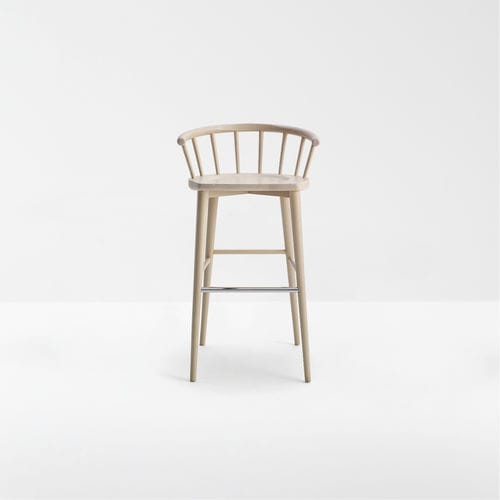 Chaise de bar contemporaine - W. - Billiani - d'intérieur / en bois laqué / en bois teinté