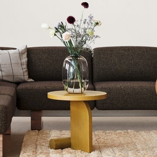 Table d'appoint contemporaine - LIV - Blå Station - en chêne / en frêne / avec piètement en bois