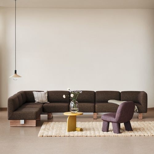 Canapé modulable - RUT - Blå Station - contemporain / en tissu / en cuir