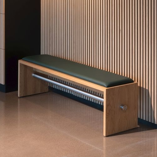 Banc contemporain - PING-PONG - Blå Station - en bois massif / en contreplaqué / en acier inoxydable