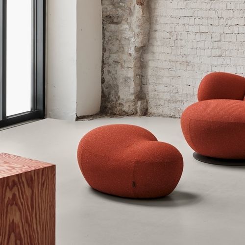 Pouf contemporain - PUPPA - Blå Station - en tissu / en cuir / autres formes