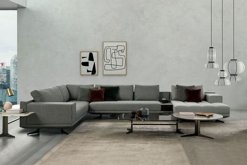 Canapé modulable - Blake - Bodema - contemporain / en tissu / en cuir