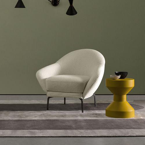 Fauteuil contemporain - Giulia - Bodema - en tissu / en cuir / en métal