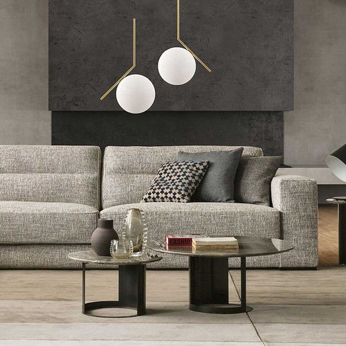 Table basse contemporaine - Ci - Bodema - en bois laqué / en MDF / en marbre