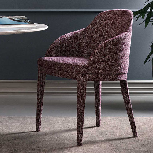 Chaise de salle à manger contemporaine - Monica - Bodema - d'intérieur / en tissu / en cuir