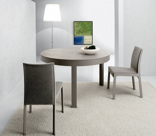 Table contemporaine - THOR - Bross Italia - en chêne / ronde / à rallonge