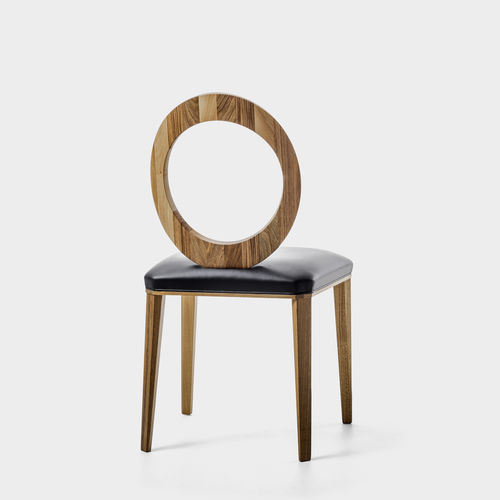 Chaise de salle à manger contemporaine - GEMMA - Bross Italia - d'intérieur / en tissu / avec piètement en chêne