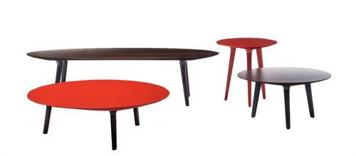 Table basse contemporaine - ADEMAR - Bross Italia - en bois / ronde / résidentielle