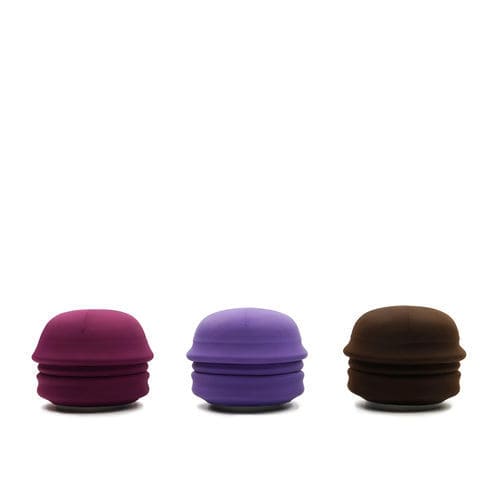 Pouf contemporain - Santapouf - Campeggi - en tissu / rond / avec rangement