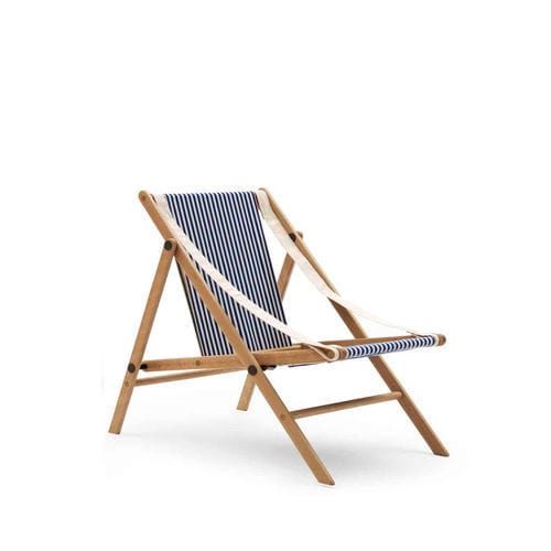 Transat contemporain - Piccy - Campeggi - en tissu / en hêtre / 1 place
