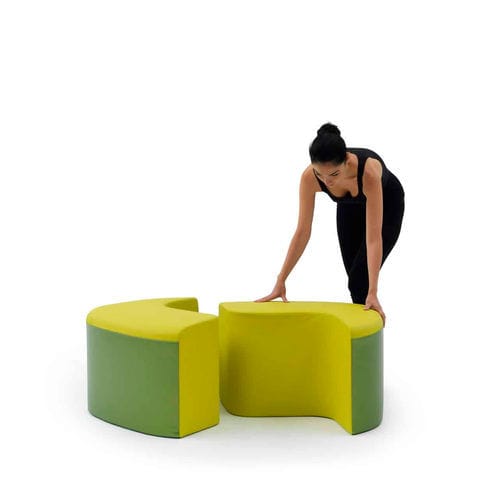 Pouf contemporain - Gilbert & George - Campeggi - en tissu / autres formes / modulable