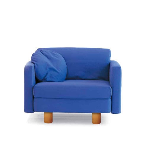 Fauteuil contemporain - Dandy - Campeggi - en tissu / en hêtre / avec revêtement amovible