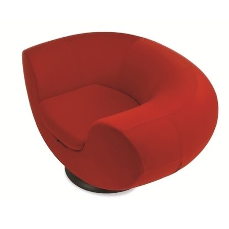 Fauteuil contemporain - SMILE - Casprini Gruppo Industriale - en mousse de polyuréthane / pivotant