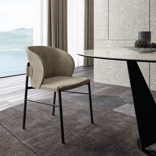 Chaise contemporaine - SUPERNOVA  - Dall'Agnese - d'intérieur / en tissu / en cuir