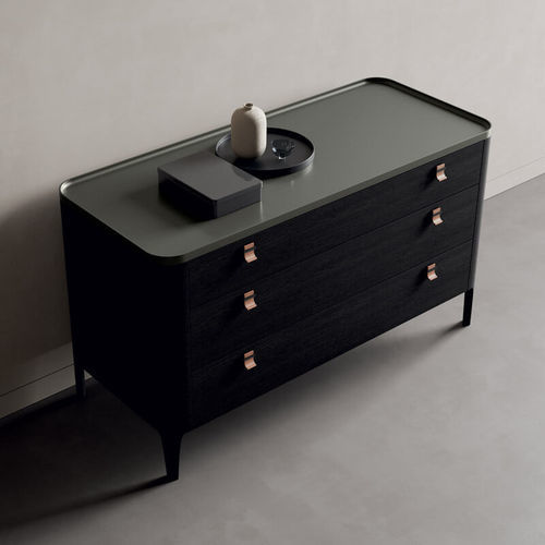 Commode contemporaine - SETTANTA  - Dall'Agnese - en bois laqué / en chêne / en grès cérame