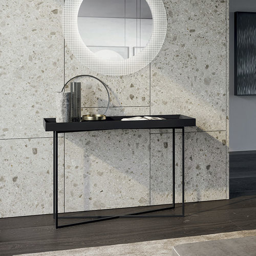 Console contemporaine - SLASH - Dall'Agnese - en chêne / en bois laqué mat / en grès cérame
