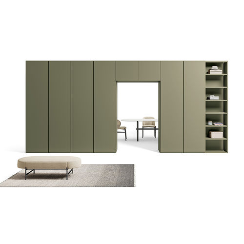 Armoire contemporaine - TECNO  - Dall'Agnese - en chêne / en bois laqué brillant / en noyer