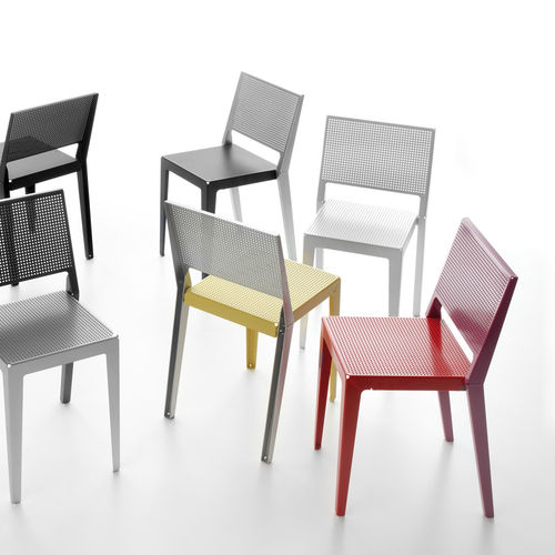 Chaise contemporaine - ABCHAIR  - Danese - d'extérieur / d'intérieur / en aluminium