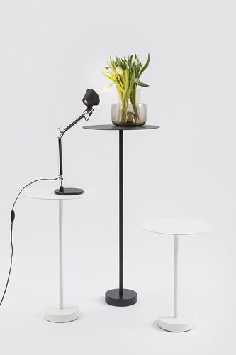 Table mange-debout contemporaine - BINCAN  - Danese - en métal peint / avec piètement en métal / ronde