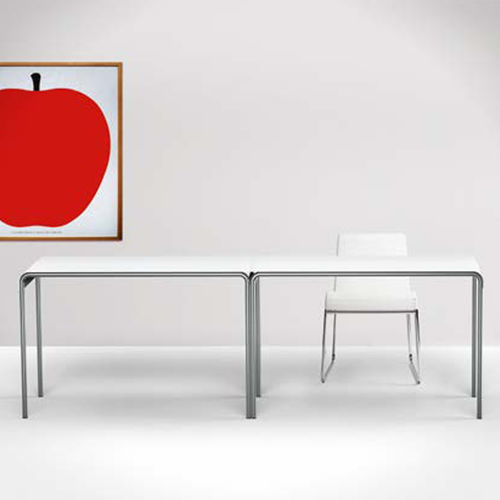 Bureau sur pied - FARALLON - Danese - contemporain / en métal / courbé