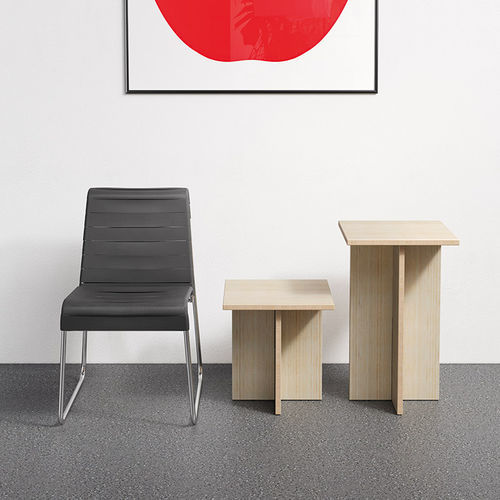 Chaise design minimaliste - IL GIOCO DELLO SGABELLO E DELLA PANCA - Danese - d'extérieur / d'intérieur / en bambou